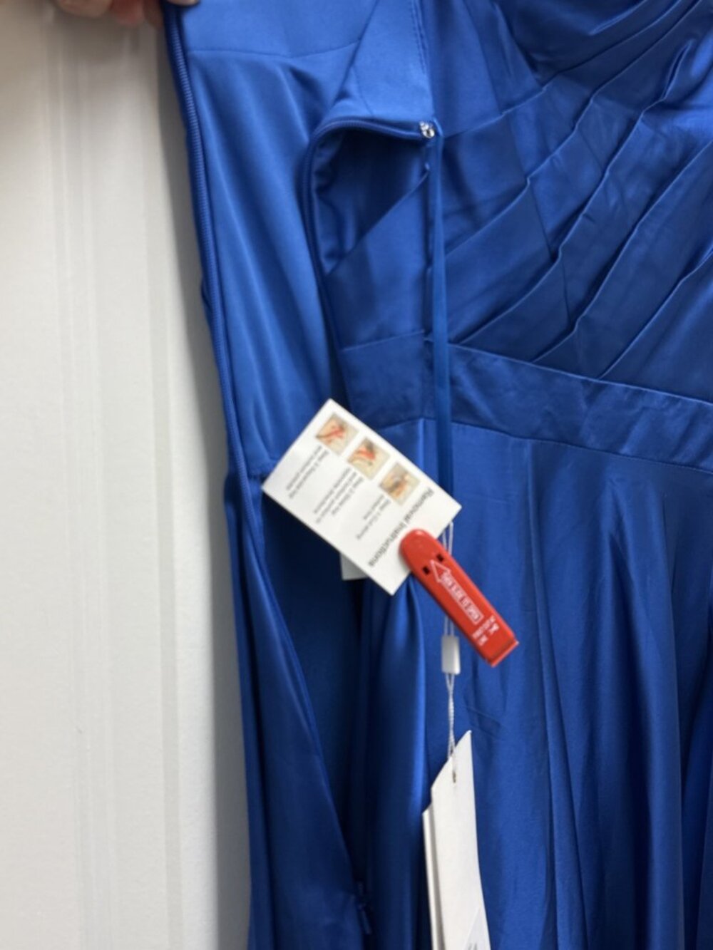 Mac Duggal Size 0 Blue 49141 One Shoulder Hi-Low A-line Cocktail Gown Dress NWT - Picture 9 of 10